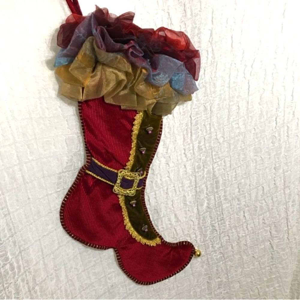 Luxurious Red Christmas Stocking
